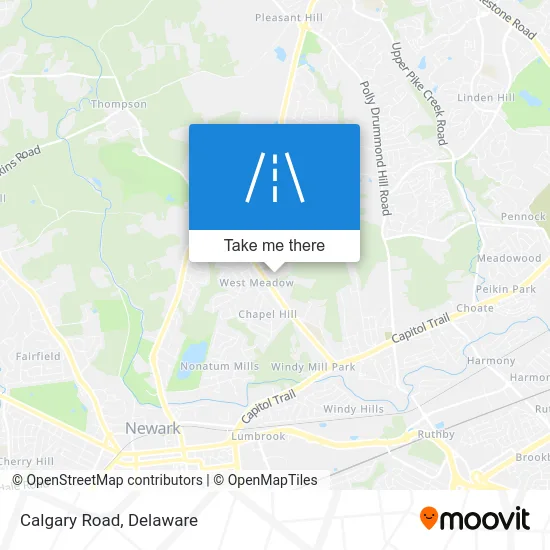 Calgary Road map