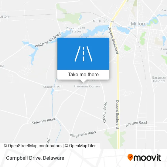 Campbell Drive map