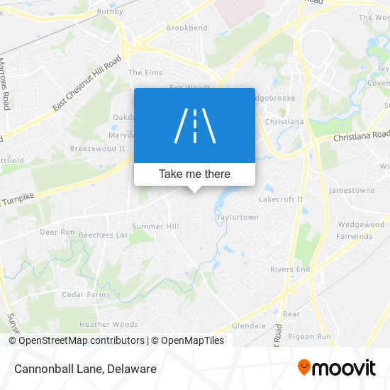 Mapa de Cannonball Lane