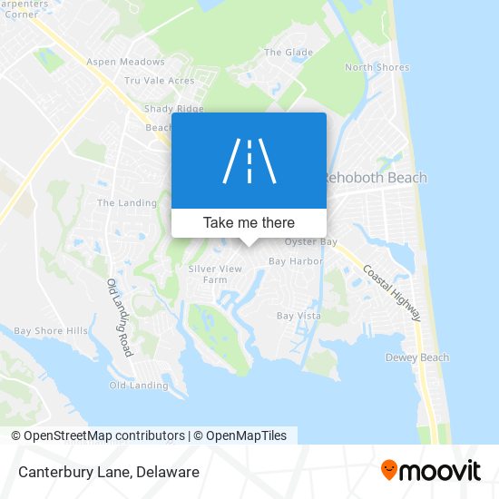 Mapa de Canterbury Lane