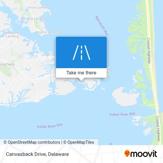 Canvasback Drive map