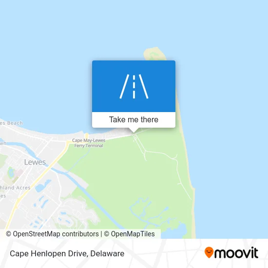 Cape Henlopen Drive map