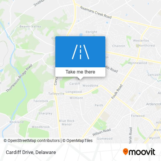 Cardiff Drive map