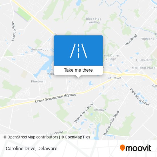 Caroline Drive map