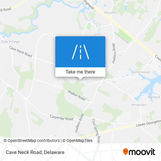 Mapa de Cave Neck Road