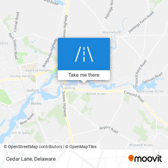 Mapa de Cedar Lane