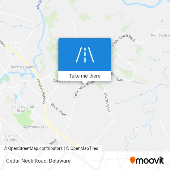 Cedar Neck Road map