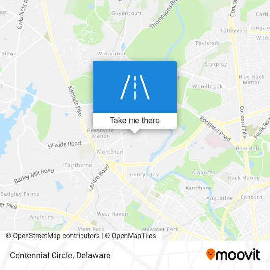 Centennial Circle map