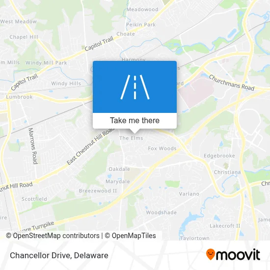Chancellor Drive map
