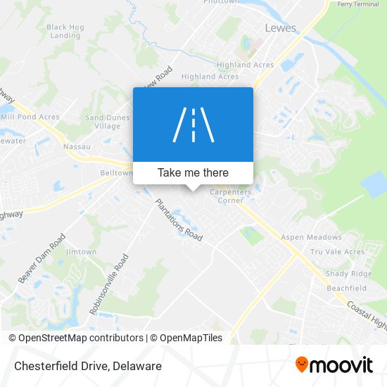 Chesterfield Drive map