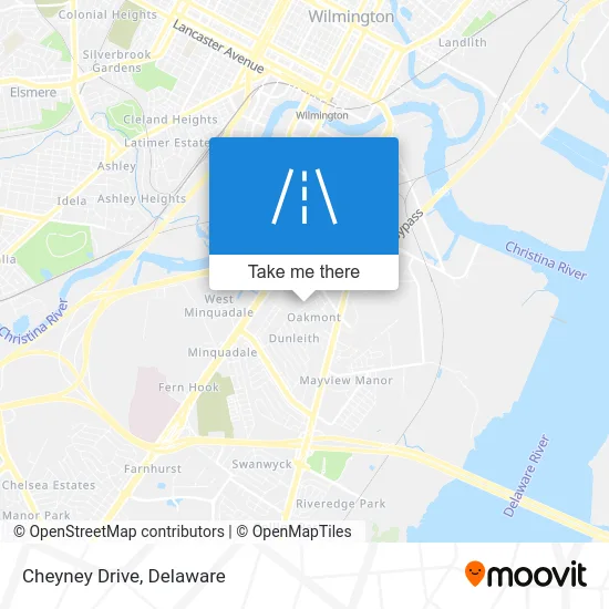Cheyney Drive map