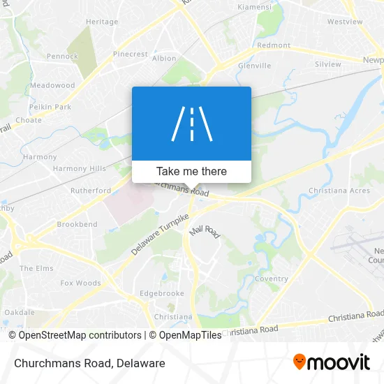 Churchmans Road map