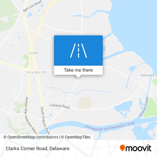 Mapa de Clarks Corner Road