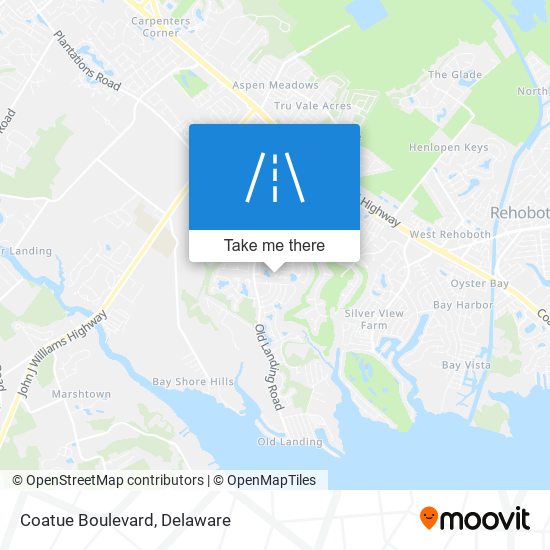 Mapa de Coatue Boulevard
