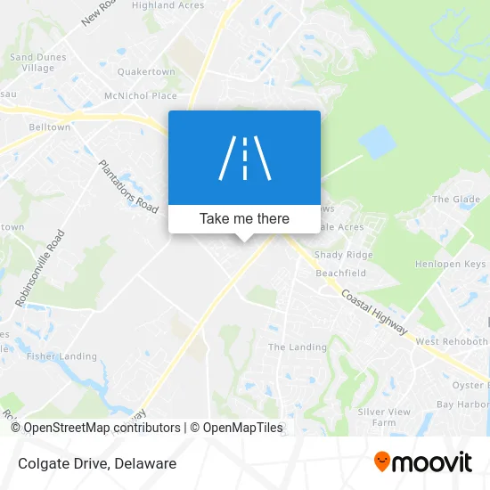 Colgate Drive map
