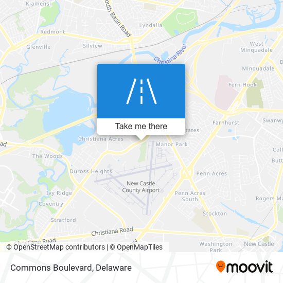 Commons Boulevard map