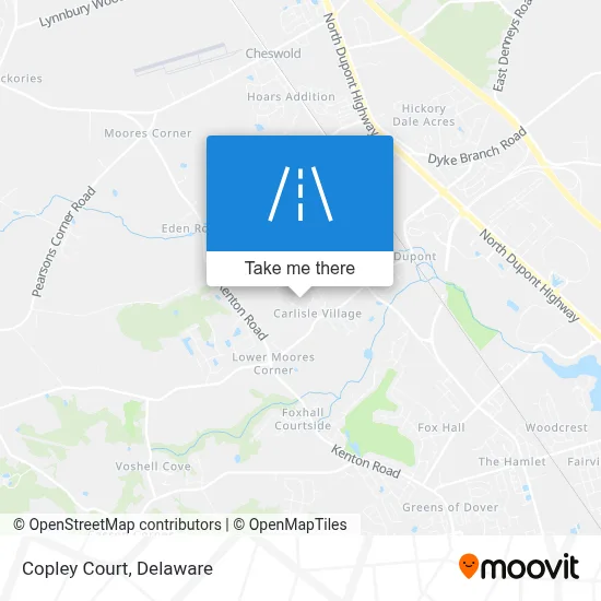 Copley Court map
