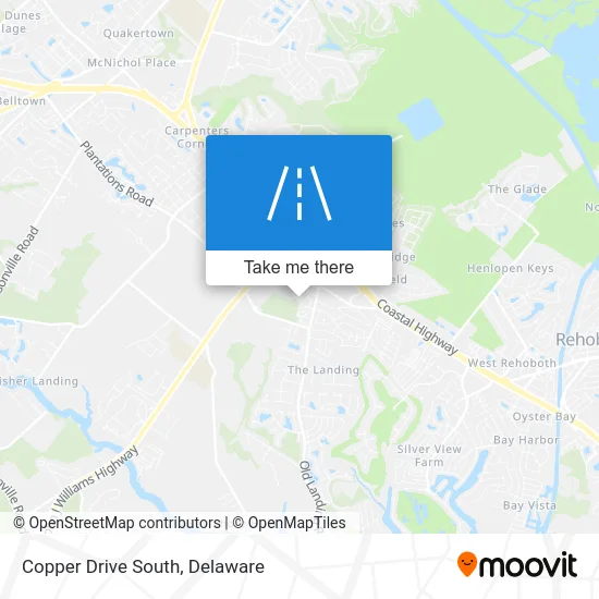 Copper Drive South map