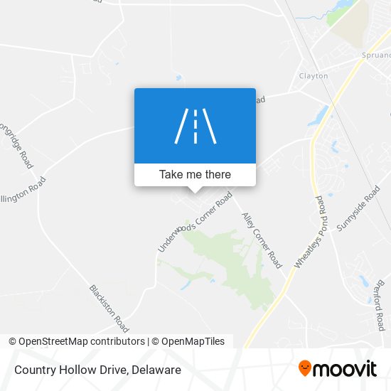 Mapa de Country Hollow Drive