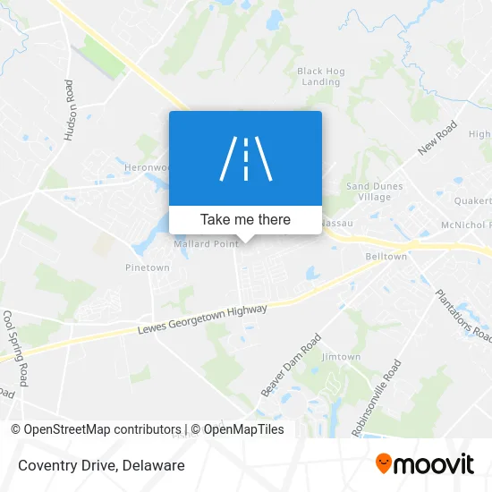 Coventry Drive map