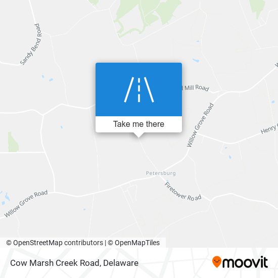 Mapa de Cow Marsh Creek Road