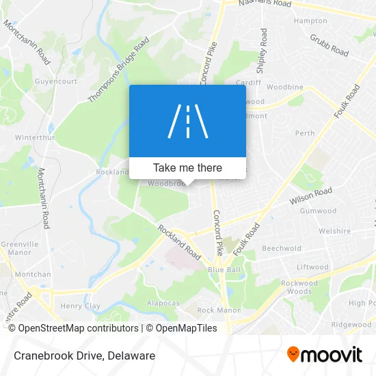 Cranebrook Drive map