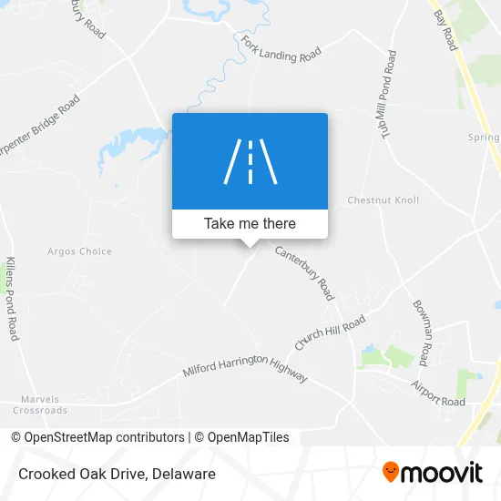Crooked Oak Drive map