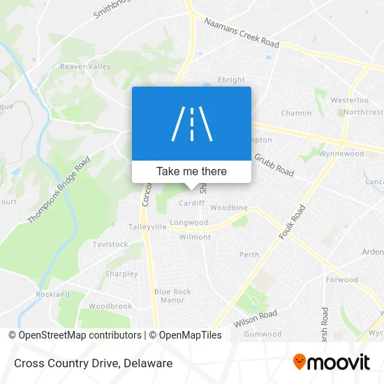 Cross Country Drive map