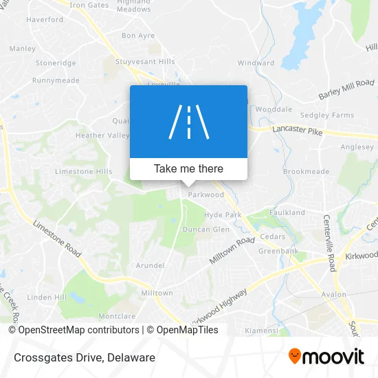 Crossgates Drive map