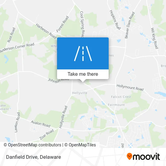 Danfield Drive map