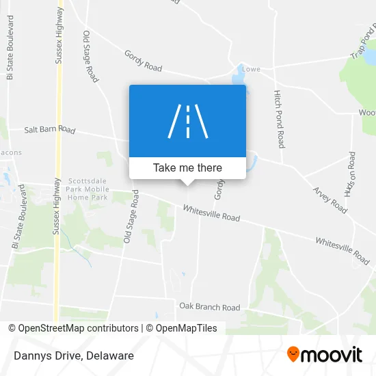 Dannys Drive map