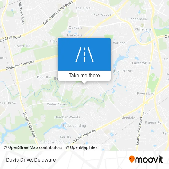 Davis Drive map