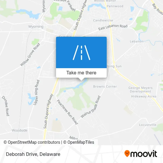 Deborah Drive map