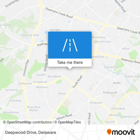 Deepwood Drive map