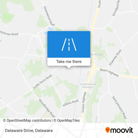 Delaware Drive map