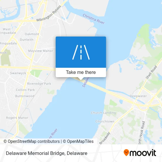 Delaware Memorial Bridge map
