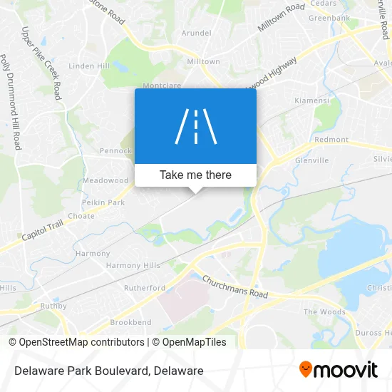 Delaware Park Boulevard map