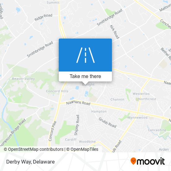 Mapa de Derby Way