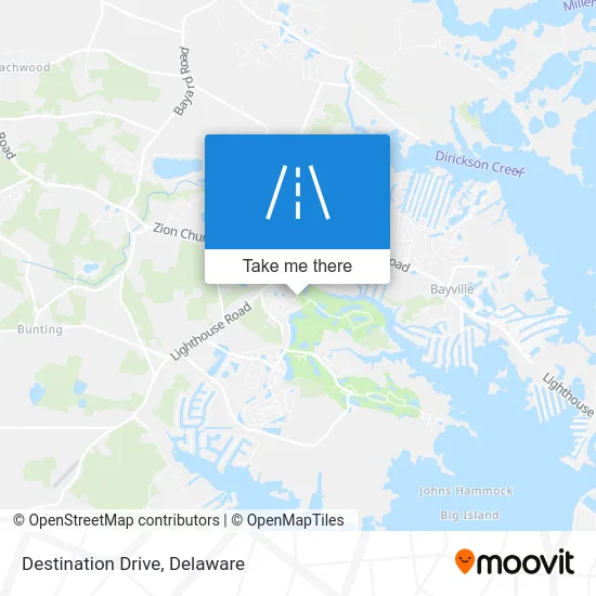 Destination Drive map