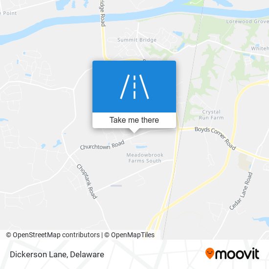 Mapa de Dickerson Lane