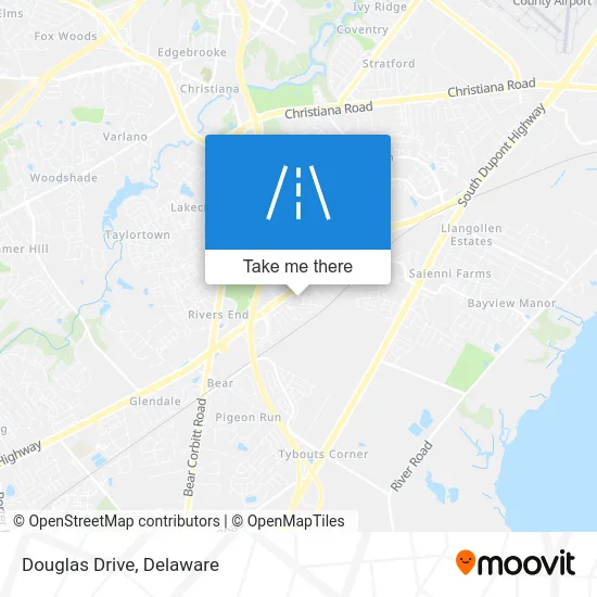 Douglas Drive map