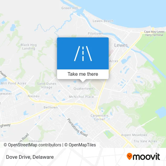Dove Drive map
