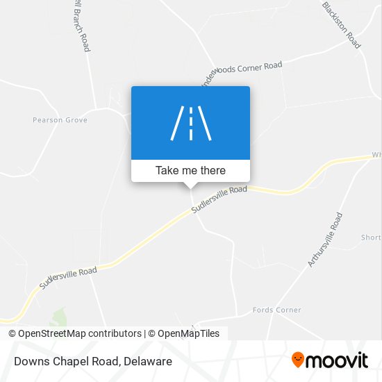 Downs Chapel Road map