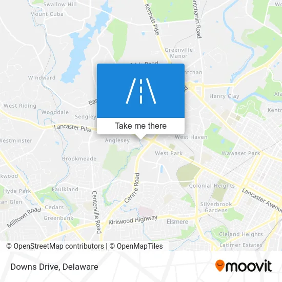 Downs Drive map