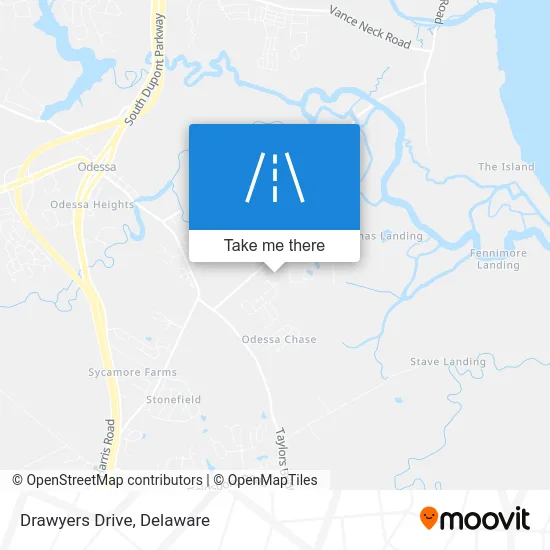 Drawyers Drive map
