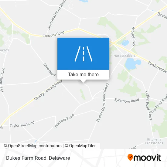 Dukes Farm Road map