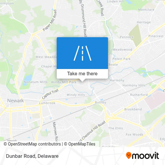 Dunbar Road map