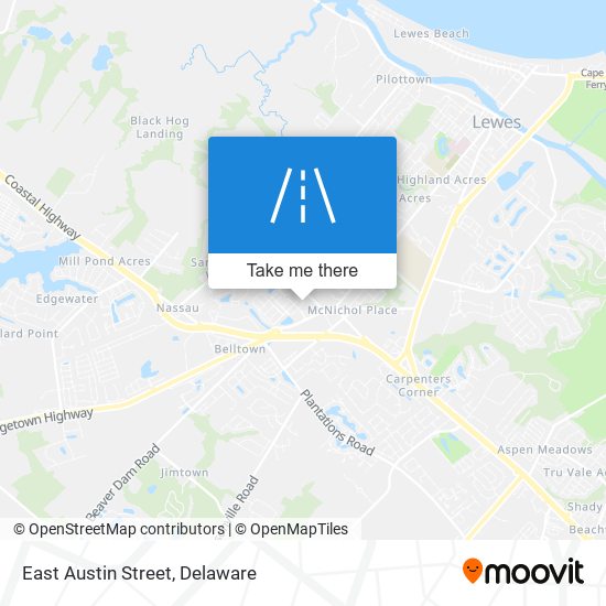 Mapa de East Austin Street