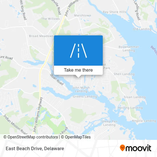 East Beach Drive map