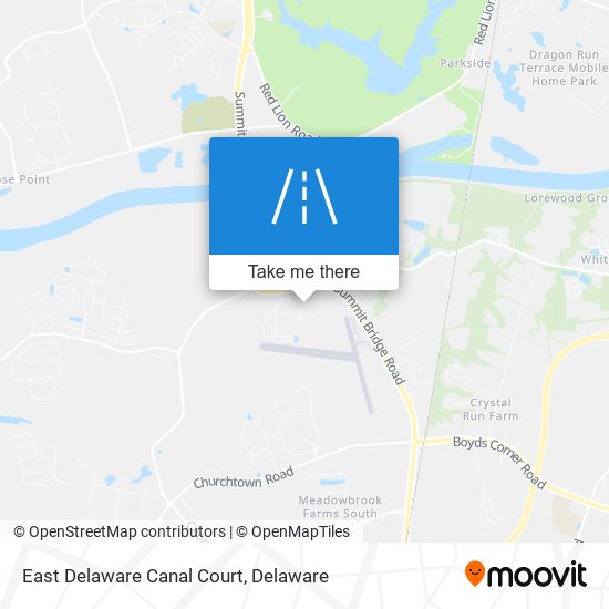 Mapa de East Delaware Canal Court